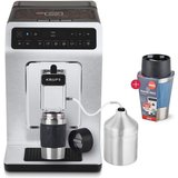 Krups Kaffeevollautomat EA894T Evidence Plus Kaffeegenuss in Perfektion, Barista Quattro Force Technologie…