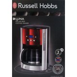 RUSSELL HOBBS Filterkaffeemaschine 23240-56 Luna Solar Red digitale Glas-Kaffeemaschine