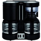 Krups Filterkaffeemaschine, Kaffee-/Teeautomat Duothek 20 Tassen schwarz Glaskanne 2000 ml