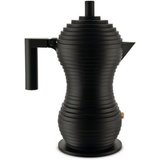 Alessi Espressokocher Espressokocher PULCINA 30 cl, matt anthrazit, 0.3l Kaffeekanne, Nicht für Induktion…