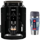 Krups Filterkaffeemaschine EA81, Krups Kaffeevollautomat Arabica Picto 15 bar 1450W + EMSA Travel Mug…