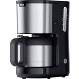 Braun Filterkaffeemaschine PurShine KF1505 BK, 1,2l Kaffeekanne, Papierfilter, Thermokanne schwarz
