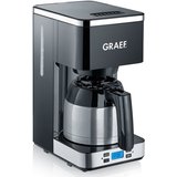 Graef Filterkaffeemaschine FK 512, 1l Kaffeekanne, Korbfilter 1x4, mit Timer und Thermokanne