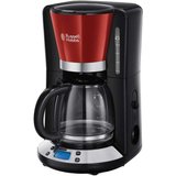 RUSSELL HOBBS Filterkaffeemaschine Colours Plus+ Flame Red 24031-56, 1.25l Kaffeekanne