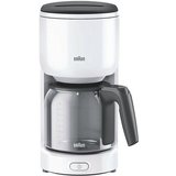 Braun Filterkaffeemaschine PurEase KF 3120 WH, Kaffeemaschine mit Aromakanne, bis 10 Tassen, 1000 Watt