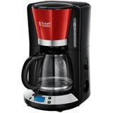 RUSSELL HOBBS Filterkaffeemaschine Colours Plus+ Flame Red 24031-56, 1,25l Kaffeekanne, Papierfilter…